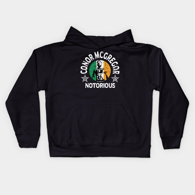 Conor Mcgregor Notorious Kids Hoodie by Twistedburt